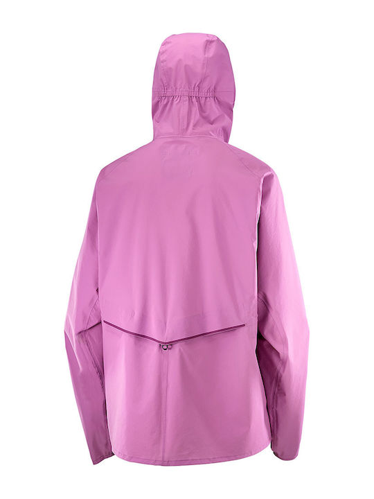 Bonatti Women's Jacket Running Waterproof and Windproof Lilac