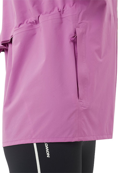 Bonatti Women's Jacket Running Waterproof and Windproof Lilac