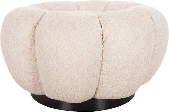 Grymm Sessel Relax Drehbar mit Fußhocker Ecru 95x92x68cm