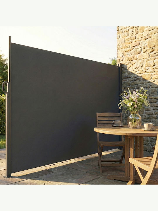 Outsunny Πλαϊνή Τέντα Βεράντας Γκρι 4.2x1.85m
