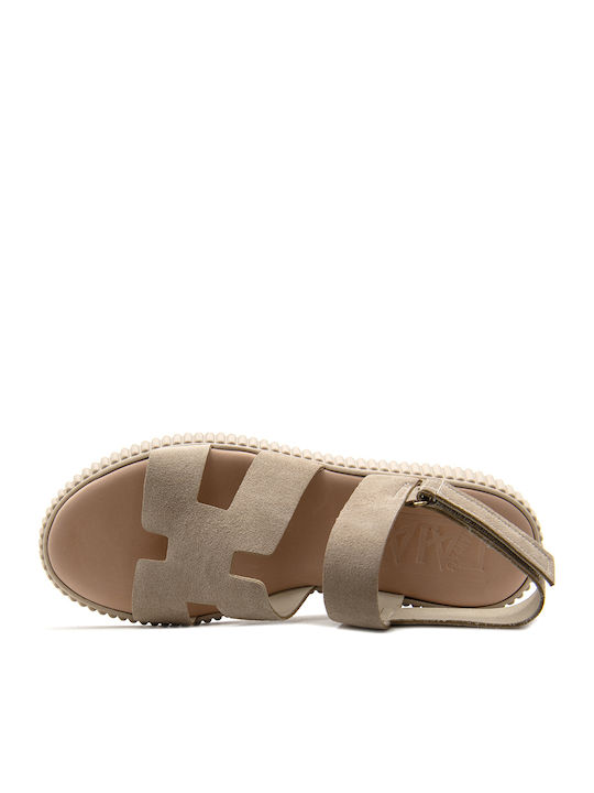 Sommer Damenplattformen Beige BCL-A26-34-Beige-S