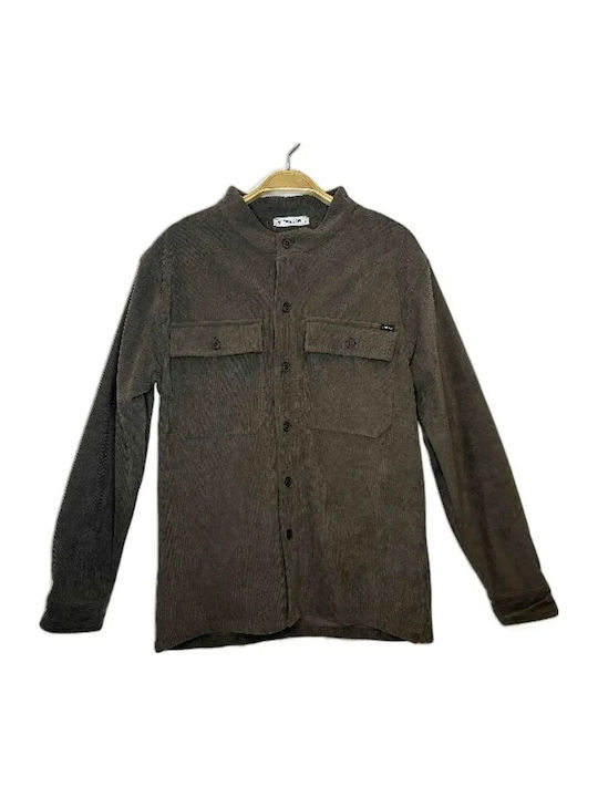 Μακρυμάνικo Overshirt Stone