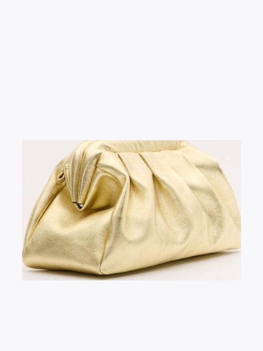 Leather Women's Handbag Gold