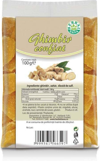 Candied Ginger 100 G 0.10kg