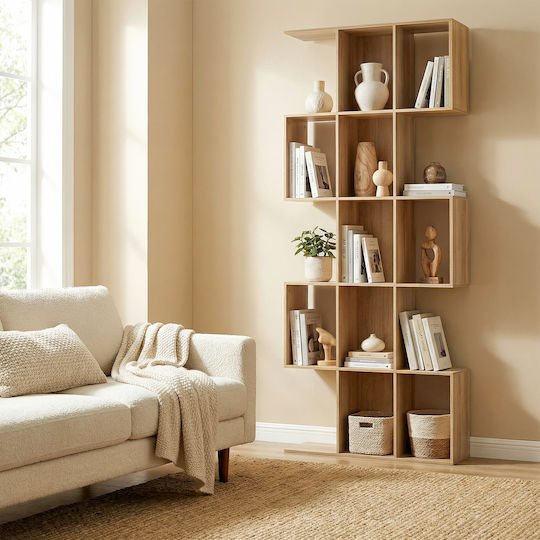 Bücherregal Eiche 80x24x200cm