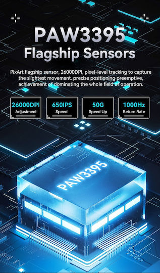 Attack Shark X3 Ασύρματο Gaming Ποντίκι 26000 DPI Κόκκινο