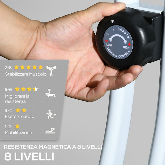 Sportnow Zusammenklappbares Aufrechtes Heimtrainer Magnetisch