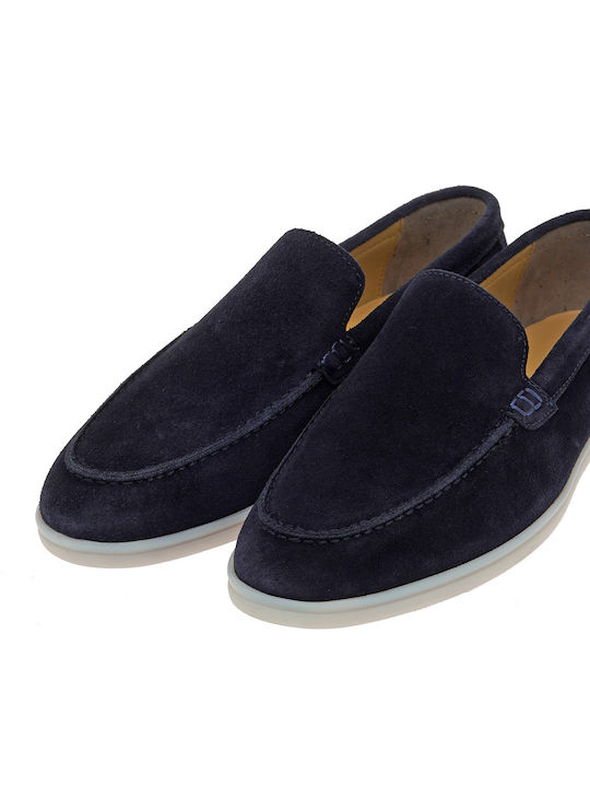 Suede Ανδρικά Loafers σε Μπλε Χρώμα