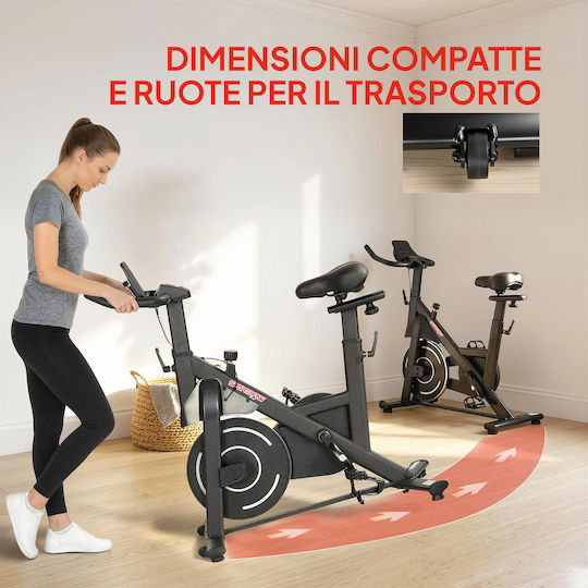 Sportnow Bicicletă Fitness Verticală Magnetică cu Roti