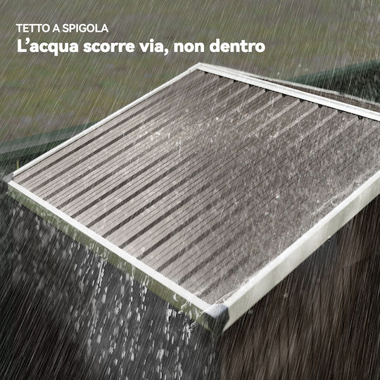 Metallische Gartenhaus Galvanisiert M1.36xB0.87xH1.79m