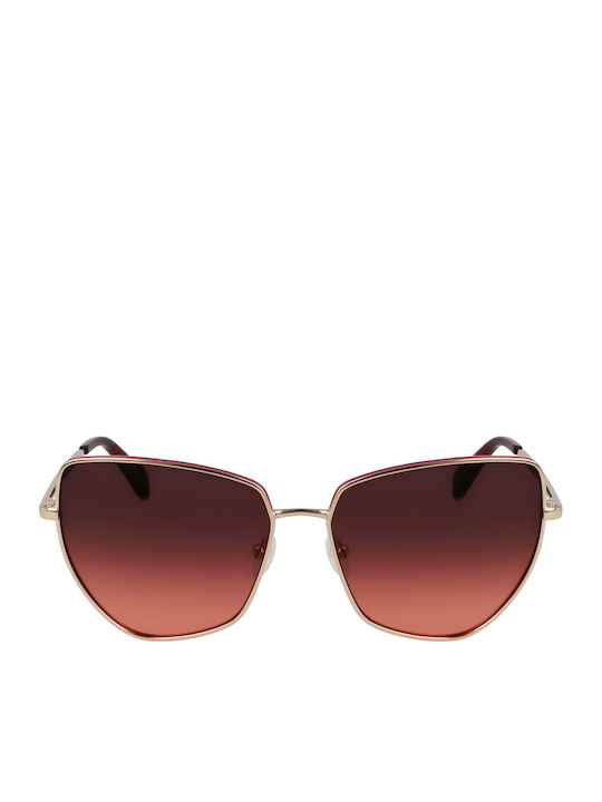 Liu Jo Pink Sunglasses With Metallic Frame