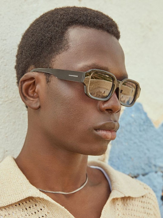 Hawkers Men's Sunglasses with Gray Frame and Gray Lens
