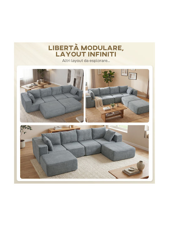 Ecksofa Schlafsofa Dunkelgrau