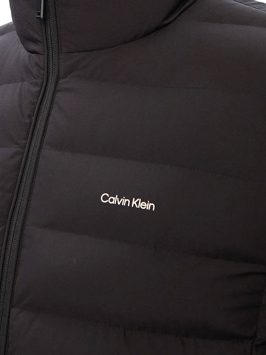 Puffer Jacket Waterproof and Windproof Black
