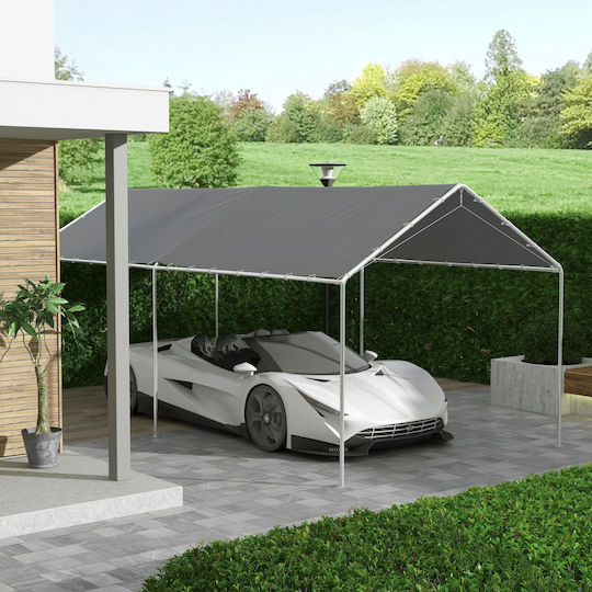 Outsunny Material Pentru Copertină Gri 3x6m