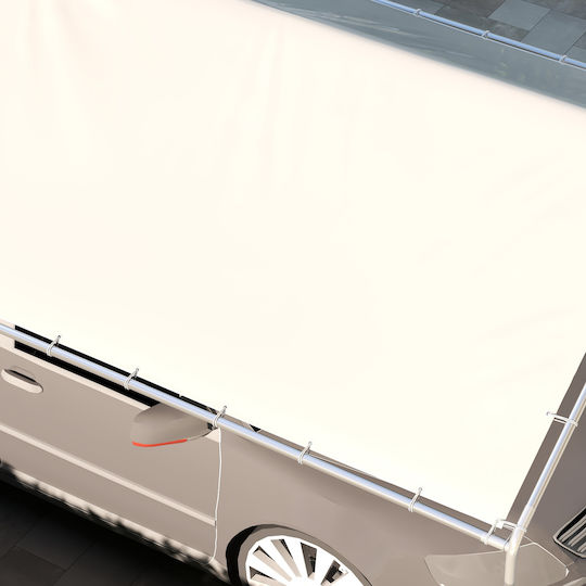 Outsunny Κάλυμμα για Κιόσκι Λευκό 3x6m