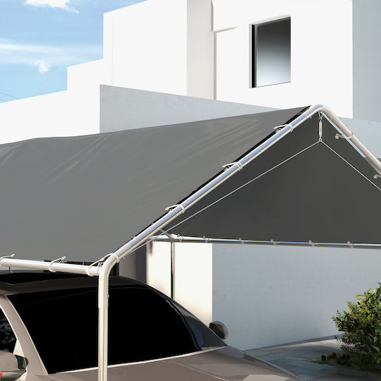 Outsunny Material Pentru Copertină Gri 3x6m
