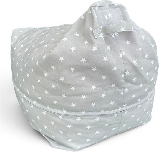 Pouf Sessel Grau 55x55x30cm