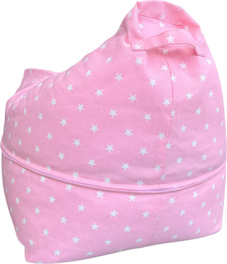 Fotoliu Roz 55x55x30cm OP1-stars-pink