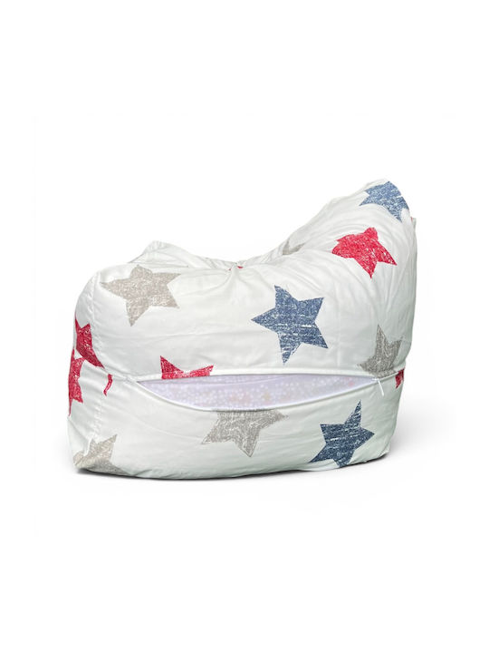 Pouf Opala 55x55x30cm OP1-stars-redblue