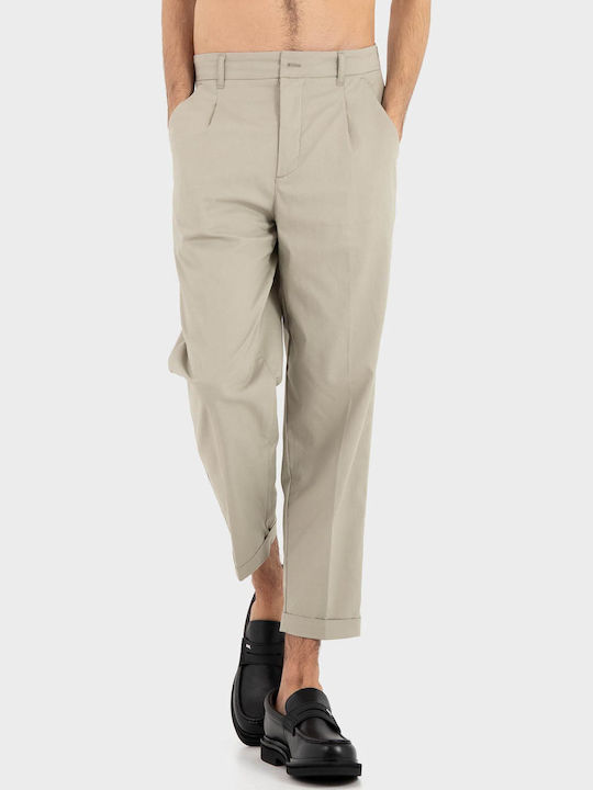 Herren Stretchhose Regular Fit Sand