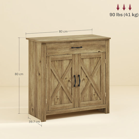 Boden Küchenschrank Farbe Holz 80x39.7x80cm