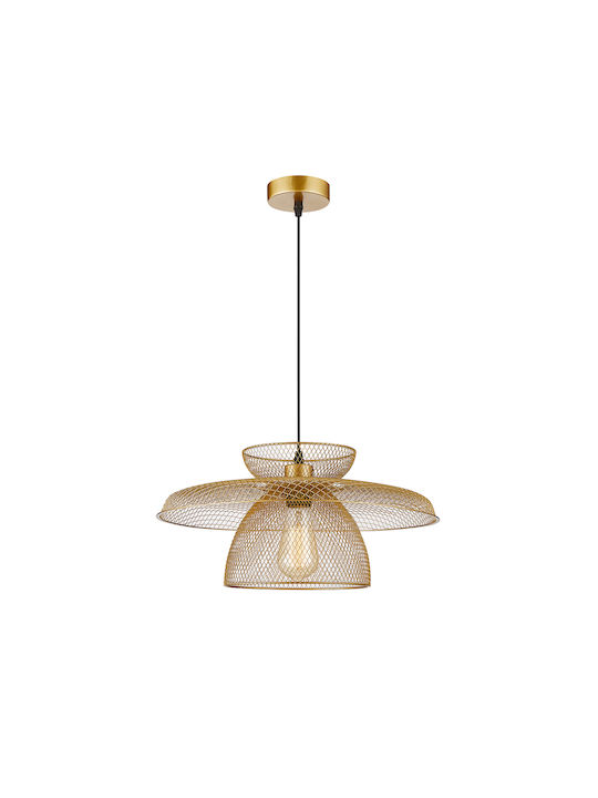 Viokef Pendant Light Gold with Socket E27 50x150cm