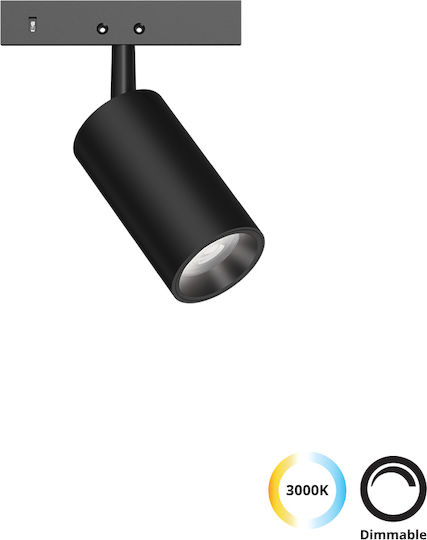 Viokef Mounting Rail for Lighting Fixtures Black 02/1001