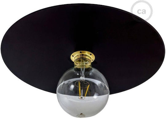 Pendant Light Shade 1xe27 Black Disc Φ40cm Creative Cables Ellepi 150205 Cubalux 150205 Black