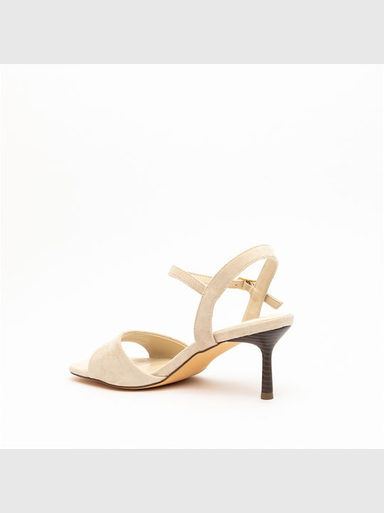 Suede Beige Sandals