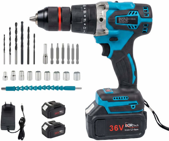 Bortech CD6023B Δραπανοκατσάβιδο Μπαταρίας Brushless 35V 2x5Ah