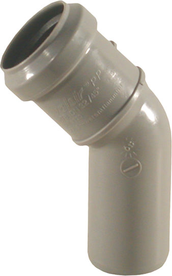 Valsir Γωνιακή σύνδεση σωλήνα Polypropylen 75mm 504041