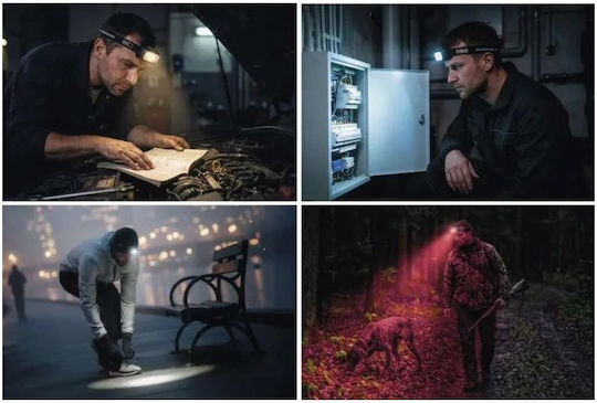 Emos Wiederaufladbarer LED Kopflampe