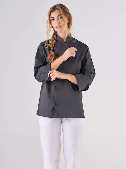 Naivest Coat Chef Black with Long Sleeve Tamisa