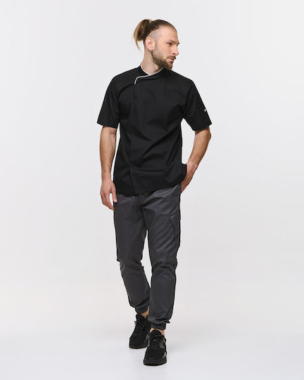 Ayo Haina Bucătar Unisex Negru cu Mâneci scurte Dennis