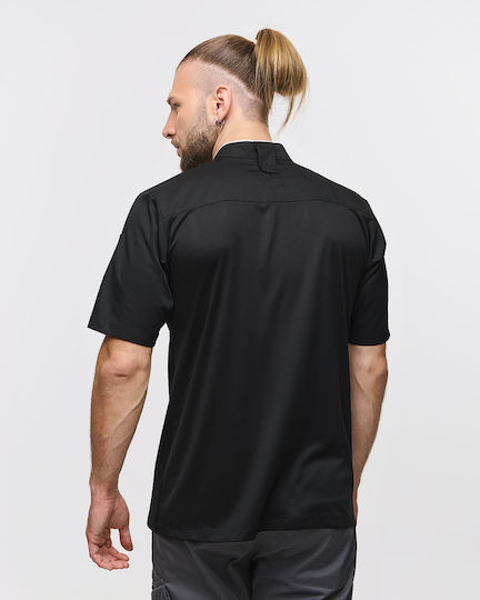 Ayo Haina Bucătar Unisex Negru cu Mâneci scurte Dennis