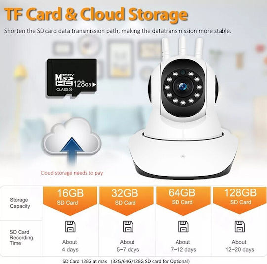 22400-710-00-05 IP Камера за Видеонаблюдение Wi-Fi HD 720P с Двупосочна Комуникация