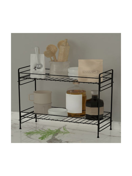Femmit Tabletop Metal Base 35x15cm Black