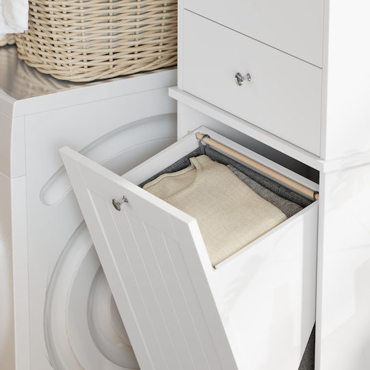 HomCom Dulap De Baie 45x30x171cm Alb