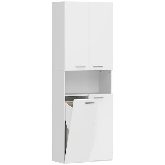 HomCom Ντουλάπι Μπάνιου 60x30x174cm Λευκό