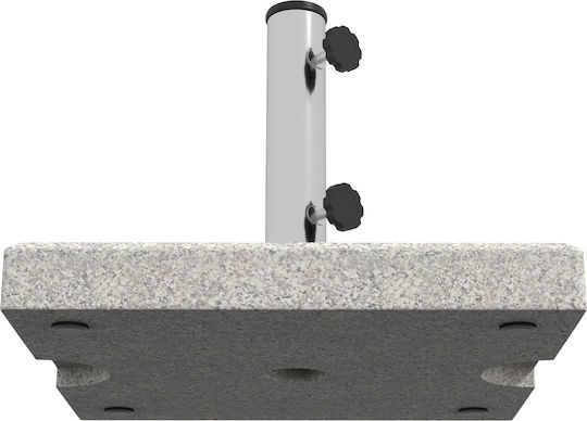 Outsunny Umbrella Stand Metallic Gray 3.2x3.2x38cm