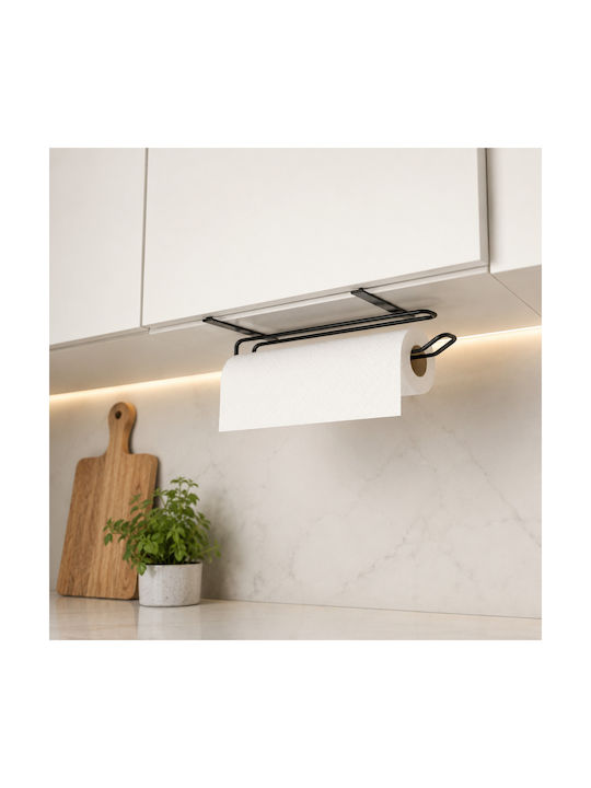 Femmit Metallic Hanging Paper Towel Holder Black 24×16 Cm