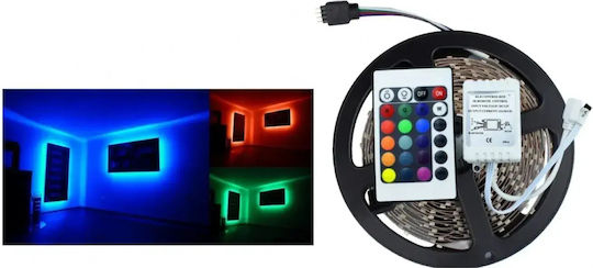 LED-Streifen 220V RGB Licht 5m mit Netzteil & Fernbedienung