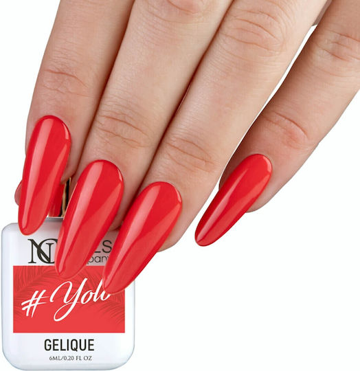 Nc Nails Хибриден Лак за Нокти Червен 6мл 1бр