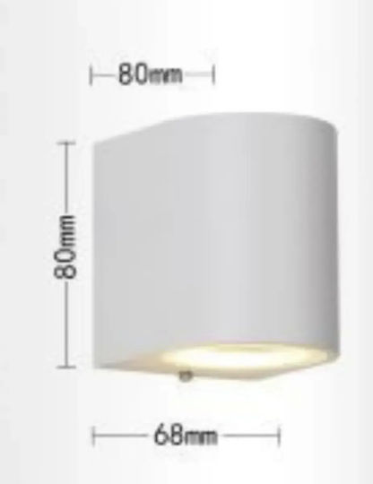 Universo Illuminazione Wall-Mounted Outdoor Spot Light GU10 IP65 8x8x6.8εκ.