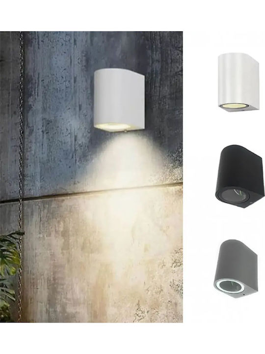 Universo Illuminazione Wall-Mounted Outdoor Spot Light GU10 IP65 8x8x6.8εκ.
