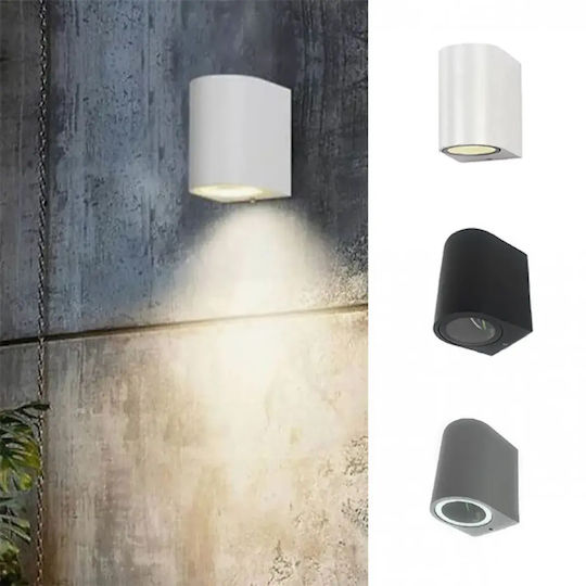 Universo Illuminazione Wall-Mounted Outdoor Spot Light GU10 IP65 8x8x6.8εκ.