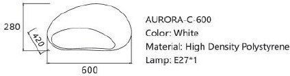 Sun Light Ceiling Light White