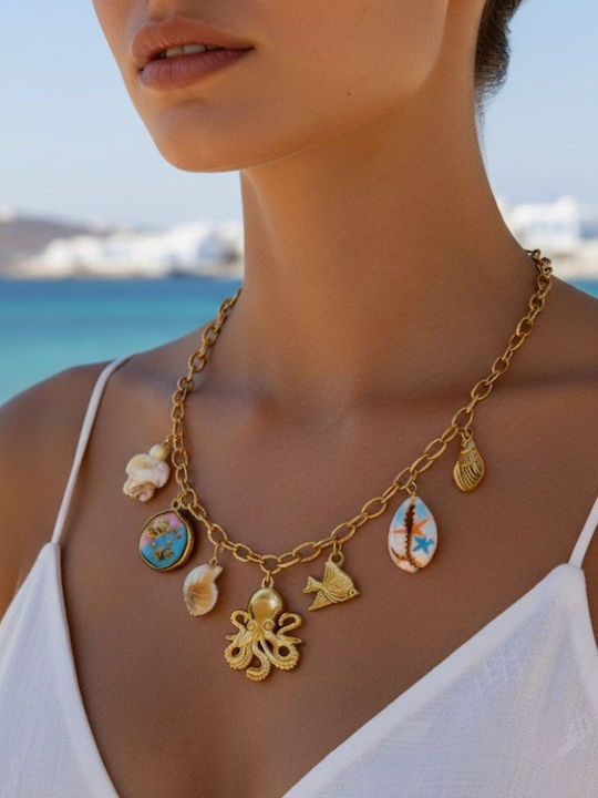 Callajewels Halskette aus Vergoldetem Stahl