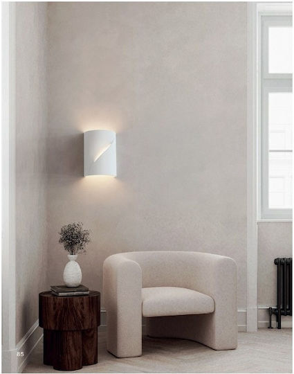 Sun Light Wall Lamp with G9 Socket White 18x10x25cm